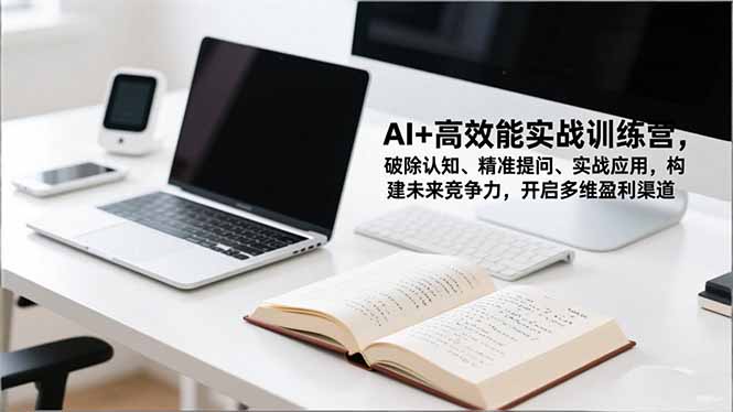 AI+高效能实战训练营，破除认知、精准提问、实战应用，构建未来竞争力，开启多维盈利渠道|网创挖金社