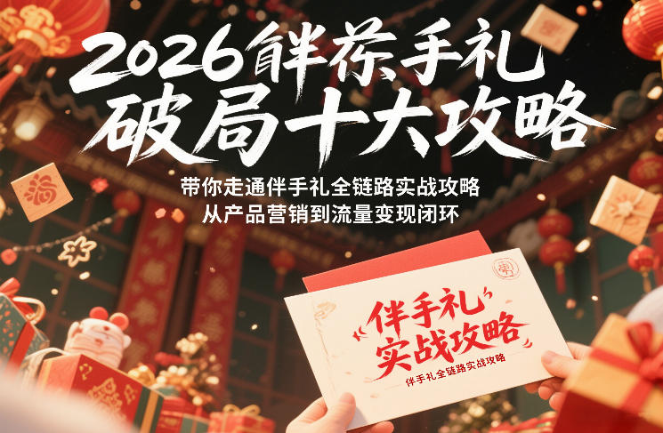 2026伴手礼破局十大攻略，带你走通伴手礼全链路实战攻略，从产品营销到流量变现闭环|网创挖金社