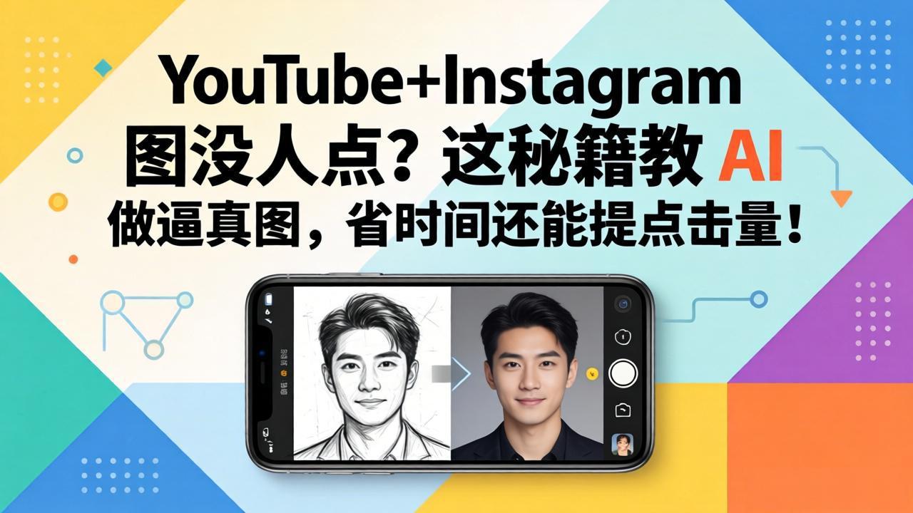 YouTube+Instagram图没人点？这秘籍教 AI 做逼真图，省时间还能提点击量|网创挖金社