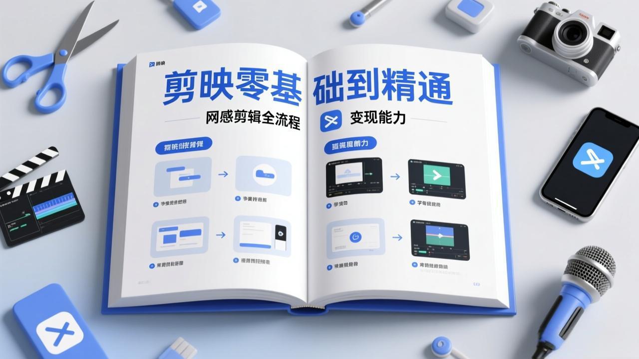 剪映零基础也能快速上手，从入门到精通掌握网感剪辑全流程，掌握能直接变现的剪辑能力|网创挖金社