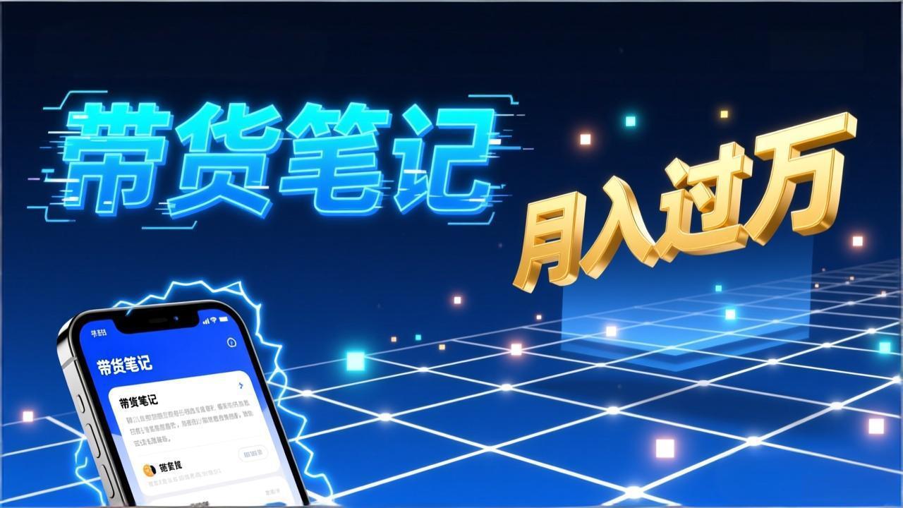 小红书爆款笔记带货实战：拆解封面标题正文全要素，手把手教你单篇笔记带货月入过万|网创挖金社
