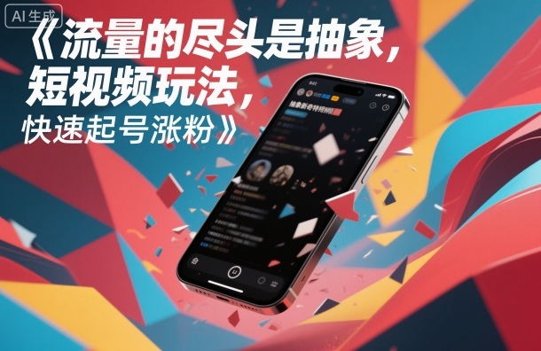 流量的尽头是抽象，抽象新奇特短视频玩法，快速起号涨粉|网创挖金社