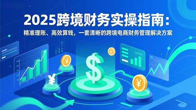 2025跨境财务实操指南：精准理账、高效算钱，一套清晰的跨境电商财务管理解决方案|网创挖金社