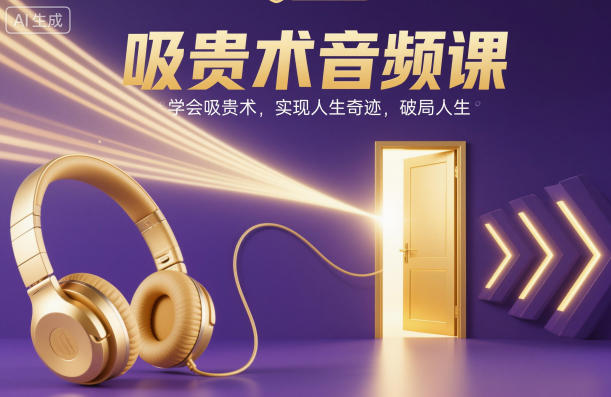 吸贵术音频课，学会吸贵术，实现人生奇迹，破局人生|网创挖金社