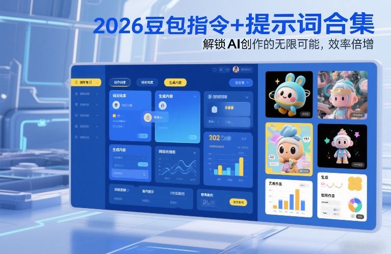 2026豆包指令+提示词合集，解锁AI创作的无限可能，效率倍增|网创挖金社