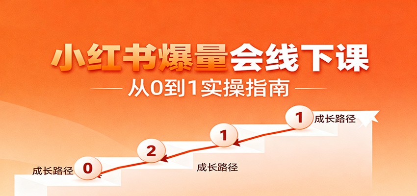 小红书爆量会线下课，聚焦小红书运营全流程，从0到1爆店实操方案|网创挖金社