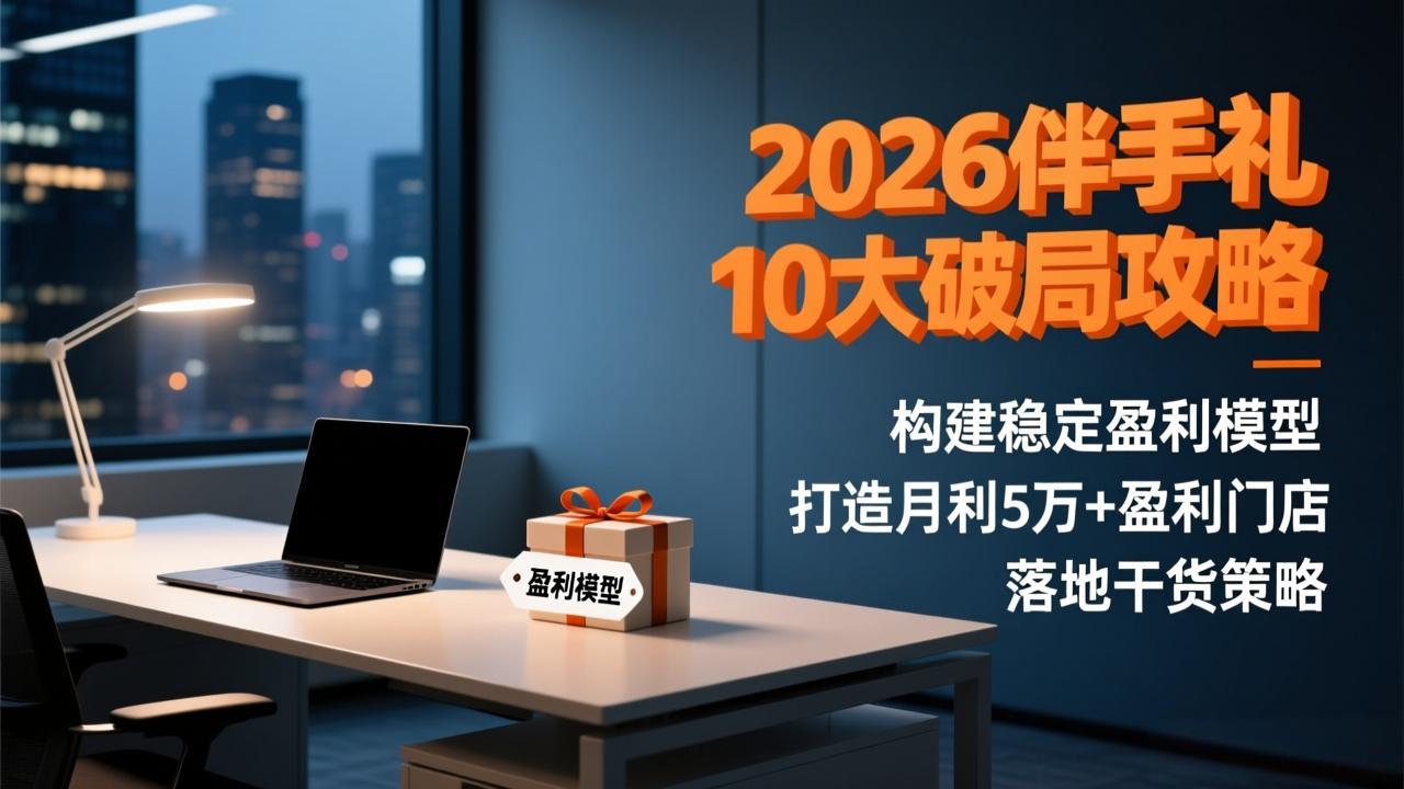 2026伴手礼10大破局攻略：构建稳定盈利模型，打造月利5万+盈利门店，落地干货策略|网创挖金社