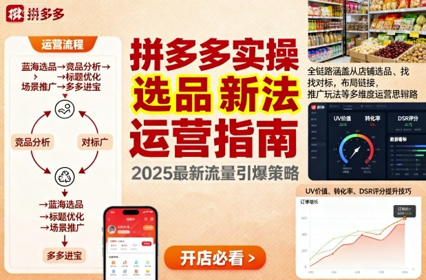 王校长9月12拼多多实操新玩法，全链路涵盖从店铺选品、找对标，布局链接，推广玩法等多维度运营思路(更新)|网创挖金社