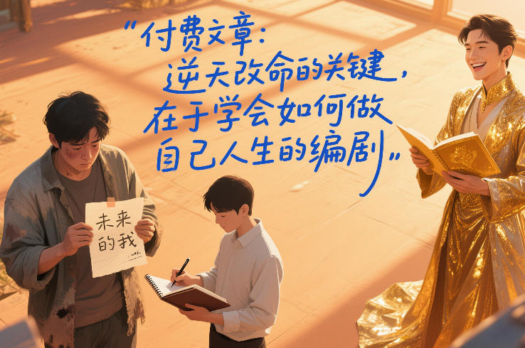 付费文章:逆天改命的关键,在于学会如何做自己人生的编剧|网创挖金社