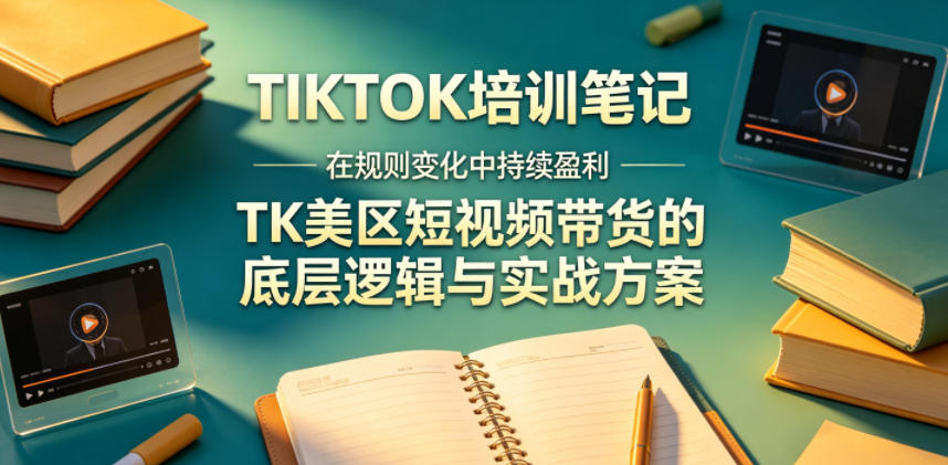 视界跨境TIKTOK4月17培训笔记，在规则变化中持续盈利，TK美区短视频带货的底层逻辑与实战方案【文档】|网创挖金社