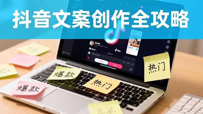 抖音文案创作全攻略：爆款标题九大绝招,100个模版直接套用,月入过万不是梦|网创挖金社