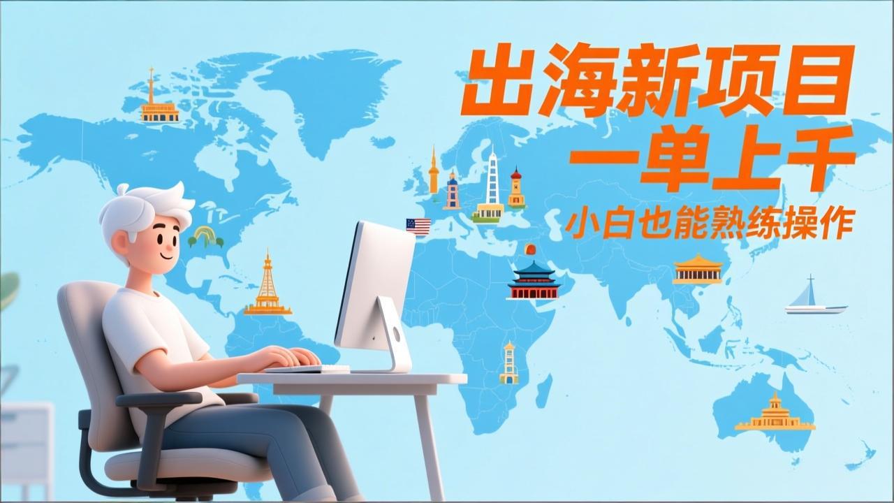 出海新项目，一单上千，小白也能熟练操作|网创挖金社