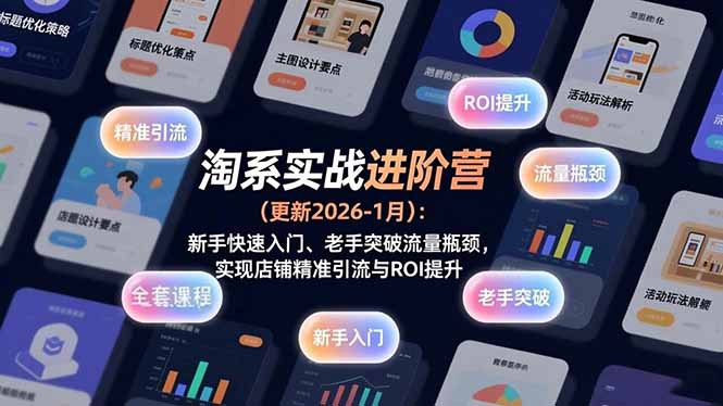 淘系实战进阶营(更新2026-1月|网创挖金社