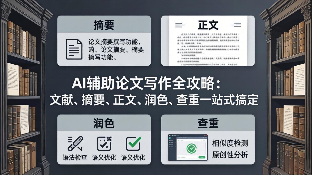 AI辅助论文写作全攻略：文献、摘要、正文、润色、查重一站式搞定|网创挖金社