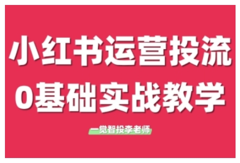 小红书运营投流，小红书广告投放从0到1的实战课，学完即可开始投放(更新26年)|网创挖金社