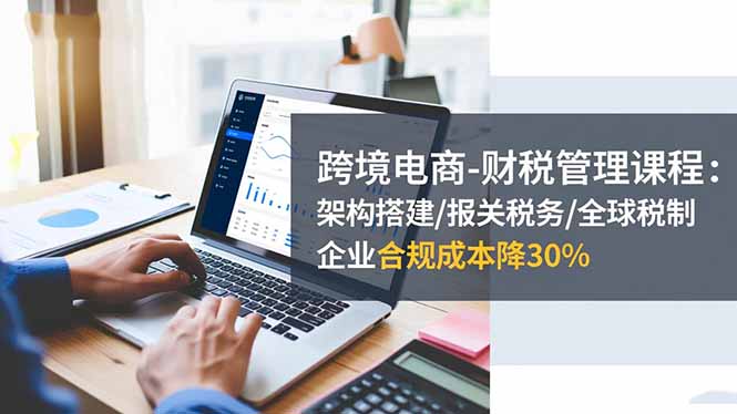 跨境电商-财税管理课程：架构搭建/报关税务/全球税制，企业合规成本降30%|网创挖金社