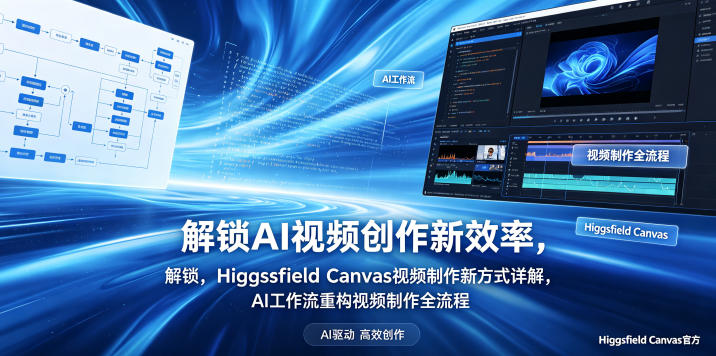 解锁AI视频创作新效率，Higgsfield Canvas视频制作新方式详解，AI工作流重构视频制作全流程|网创挖金社