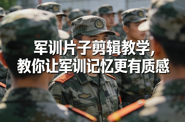 军训片子剪辑教学,教你让军训记忆更有质感|网创挖金社