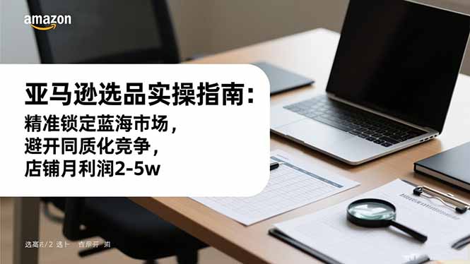 亚马逊选品实操指南：精准锁定蓝海市场，避开同质化竞争，店铺月利润2-5w|网创挖金社