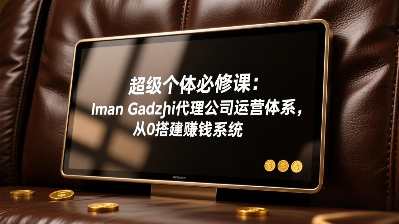 超级个体必修课：Iman Gadzhi代理公司运营体系，从0搭建赚钱系统|网创挖金社