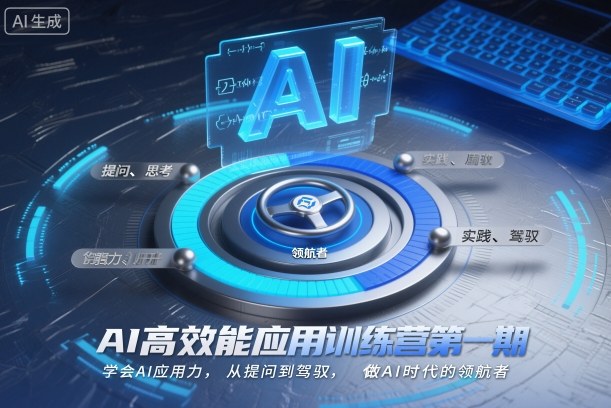 AI高效能应用训练营第一期，学会AI应用力，从提问到驾驭，做AI时代的领航者|网创挖金社