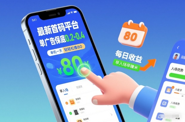 最新首码平台，单广告保底0.2-0.4，单机一天轻松撸80，早入场早賺米【揭秘】|网创挖金社