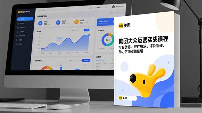 美团大众运营实战课程，排名优化、推广投放、评价管理，助力店铺业绩倍增|网创挖金社
