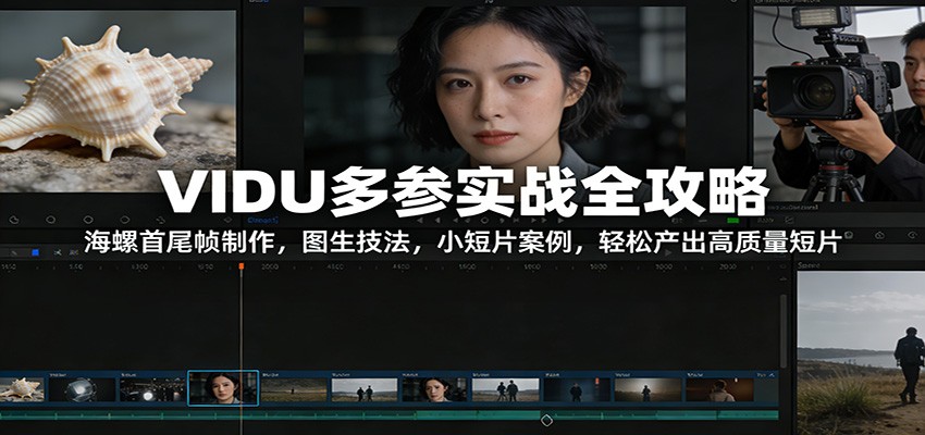 VIDU多参实战全攻略：海螺首尾帧制作，图生技法，小短片案例，轻松产出高质量短片|网创挖金社