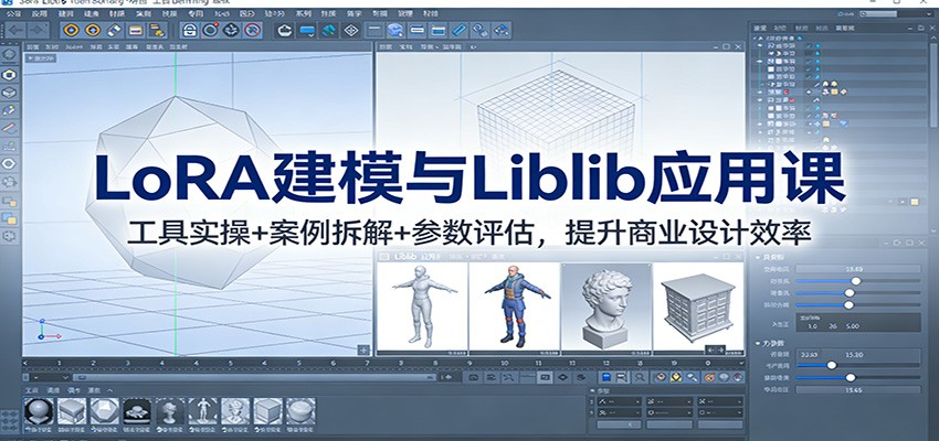 LoRA建模与Liblib应用课：工具实操+案例拆解+参数评估，提升商业设计效率|网创挖金社