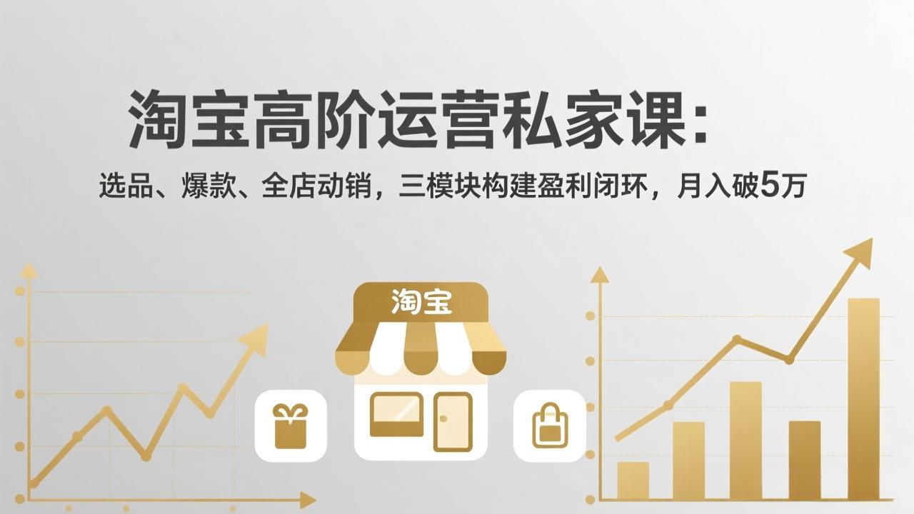 淘宝高阶运营私家课(更新26年4月|网创挖金社