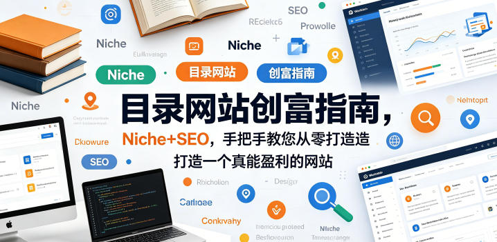 目录网站创富指南,Niche+SEO,手把手教您从零打造打造一个真能盈利的网站【原创双语字幕】|网创挖金社