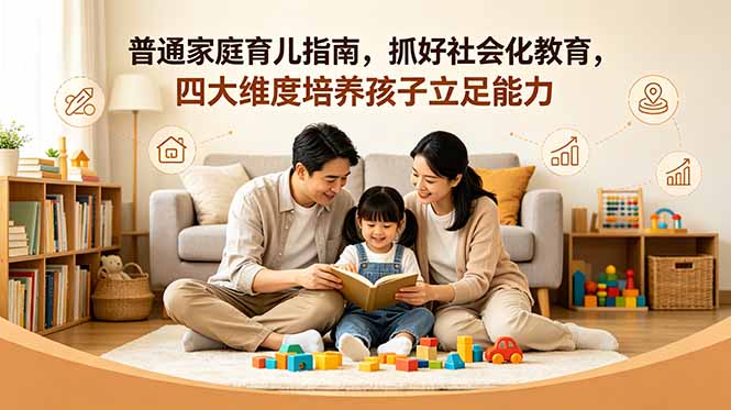 付费文章:普通家庭育儿指南,抓好社会化教育,四大维度培养孩子立足能力|网创挖金社