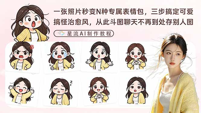 一张照片秒变N种专属表情包，三步搞定可爱搞怪治愈风，从此斗图聊天不再到处存别人图|网创挖金社