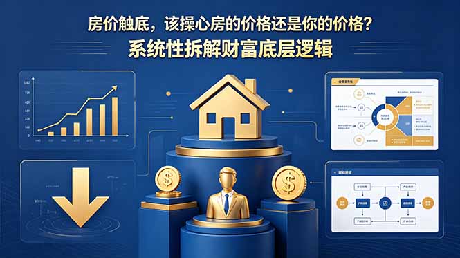 付费文章：房价触底，该操心房的价格还是你的价格？系统性拆解财富底层逻辑|网创挖金社