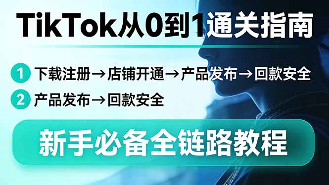 TikTok从0到1通关指南：下载注册→店铺开通→产品发布→回款安全，新手必备全链路教程|网创挖金社