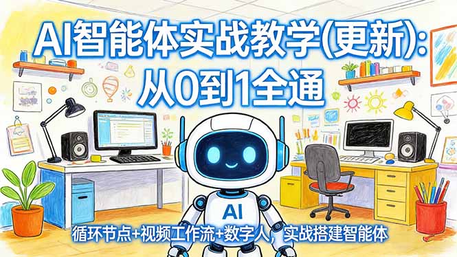 AI智能体实战教学(更新|网创挖金社