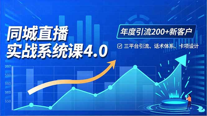 实体店直播实战班4.0，三平台引流、话术体系、卡项设计，年度引流200客月增10万|网创挖金社