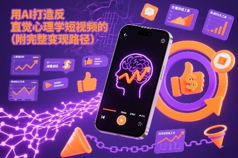 用AI打造“反直觉”心理学短视频的流量密码(附完整变现路径)|网创挖金社
