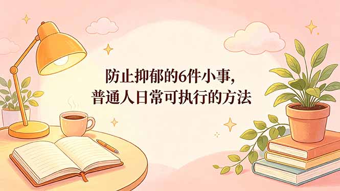 付费文章:防止抑郁的6件小事,普通人日常可执行的方法|网创挖金社