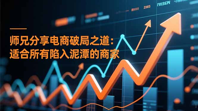 师兄分享电商破局之道:适合所有陷入泥潭的商家|网创挖金社