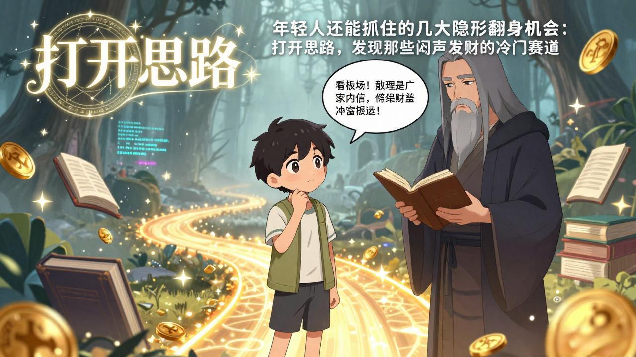 付费文1+2：年轻人还能抓住的几大隐形翻身机会：打开思路，发现那些闷声发财的冷门赛道|网创挖金社