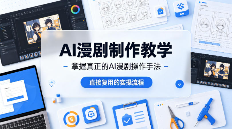 AI漫剧制作教学，带你掌握真正的AI漫剧操作手法，直接复用的实操流程|网创挖金社